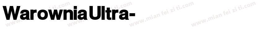 Warownia Ultra字体转换